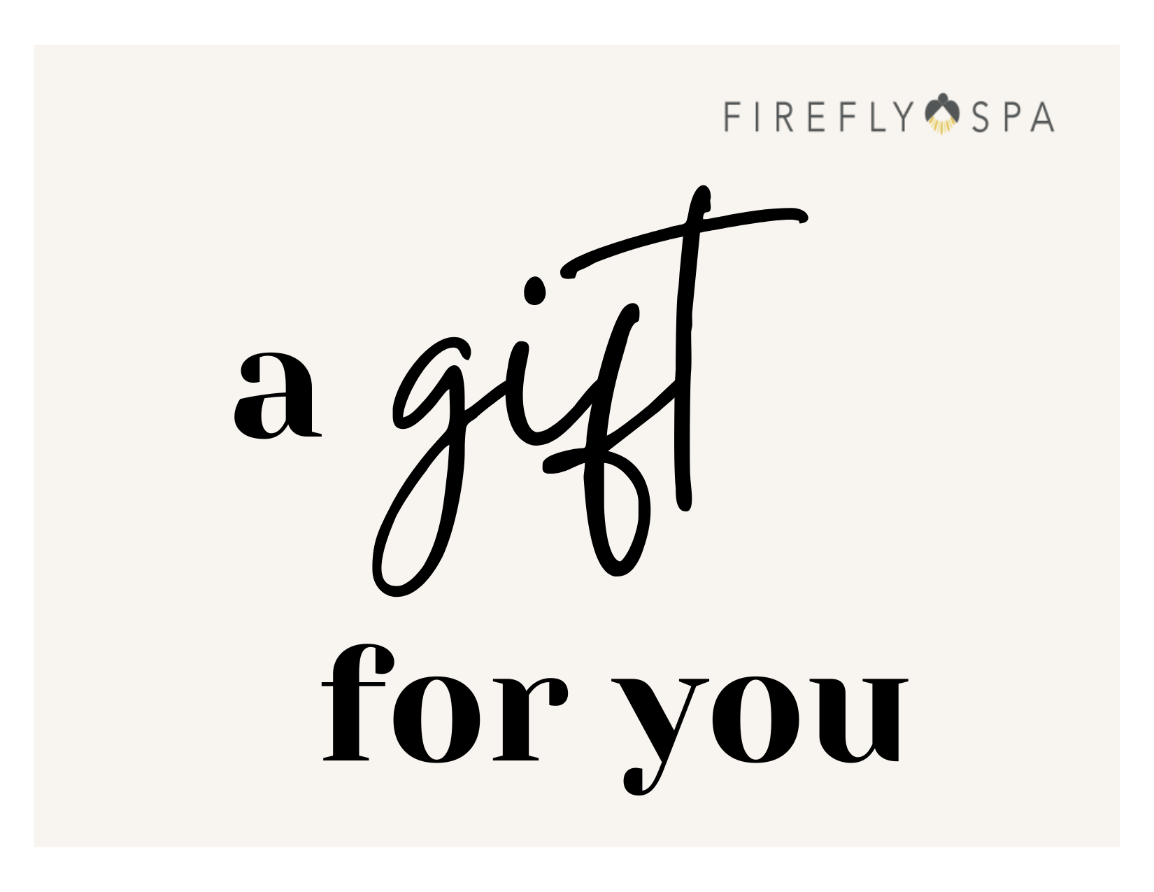 Gift Certificate for Firefly Spa San Diego